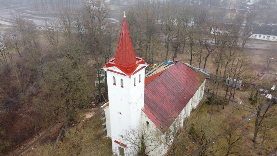 Krustpils baznīcas remonta laikā atklāj Pirmā pasaules kara liecības