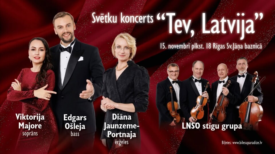 Rīgas Svētā Jāņa baznīcā notiks Valsts svētkiem veltīts koncerts