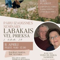 Aicina uz pāru izaugsmes semināru “Labākais vēl priekšā” Ozolniekos Aicina uz pāru izaugsmes semināru “Labākais vēl priekšā” Ozolniekos