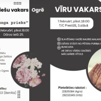 Vīru un sievu vakars Ogrē 7. februārī
