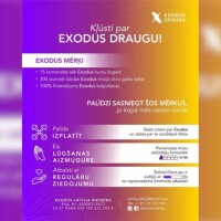 Exodus Latvija aicina kļūt par draugu