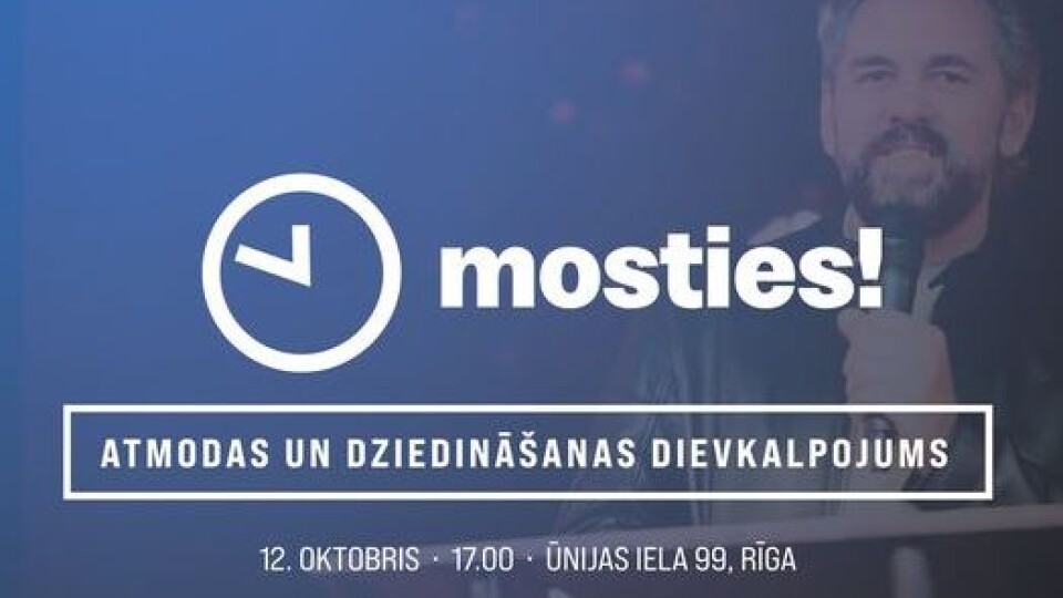 Šogad “Mosties, Latvija!” otrais dievkalpojums