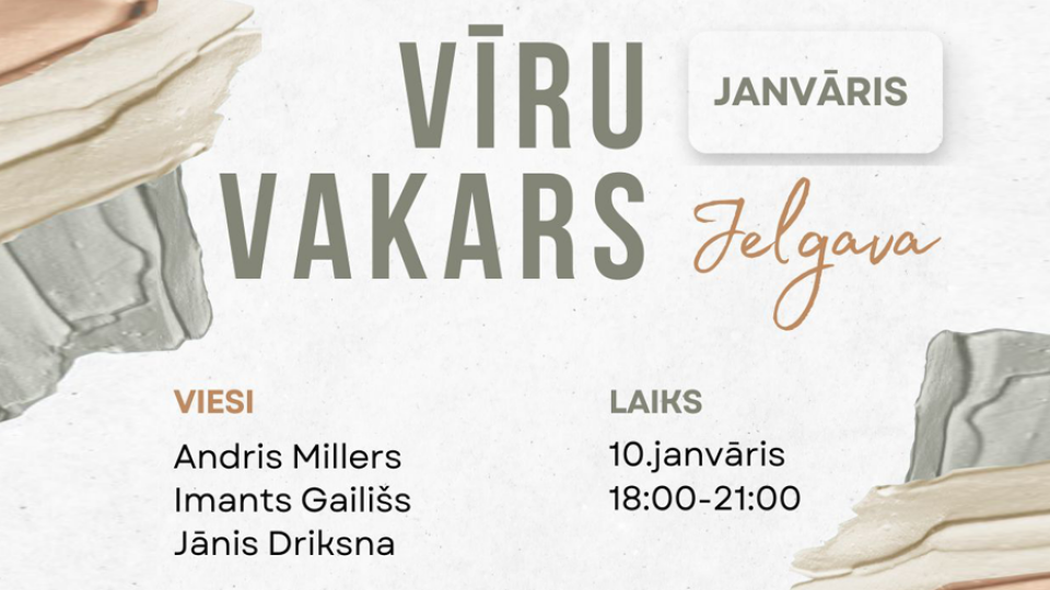 Vīru vakars Jelgavā