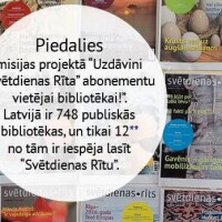 Uzdāvini žurnāla “Svētdienas Rīts” abonementu vietējai bibliotēkai