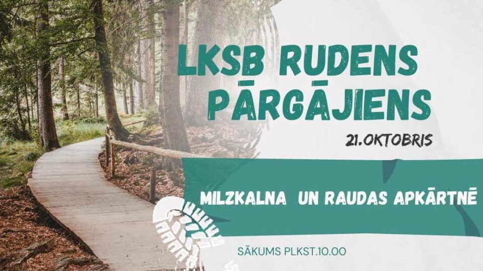 Latvijas Kristīgā studentu brālība dosies rudens pārgājienā