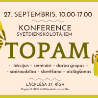 Svētdienas skolas skolotājus aicina uz konferenci „TOPAM”