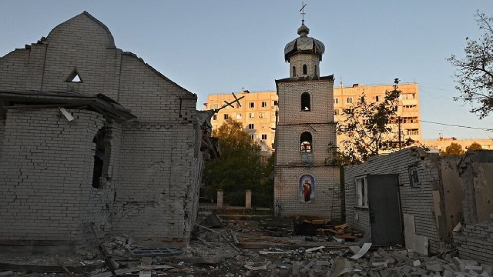 Zaporižjā par ziedojumiem atjauno Krievijas armijas sagrauto baznīcu