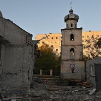 Zaporižjā par ziedojumiem atjauno Krievijas armijas sagrauto baznīcu