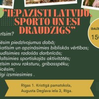 Rīgas 1. Kristīgā pamatskola aicina uz dienas nometni