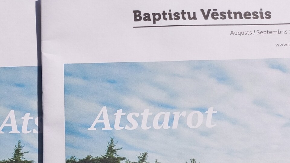 Jaunākais „Baptistu Vēstnesis” aicina nest un atstarot Kristus gaismu