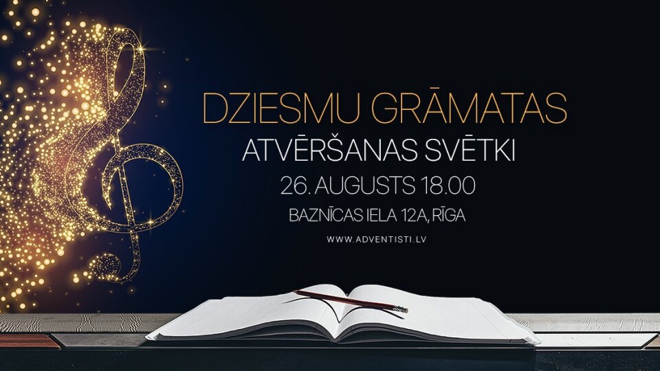 Šovasar notiks adventistu Dziesmu grāmatas atvēršanas svētki