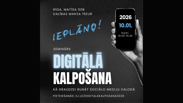 Izsludināta pieteikšanās semināram „Digitālā kalpošana”