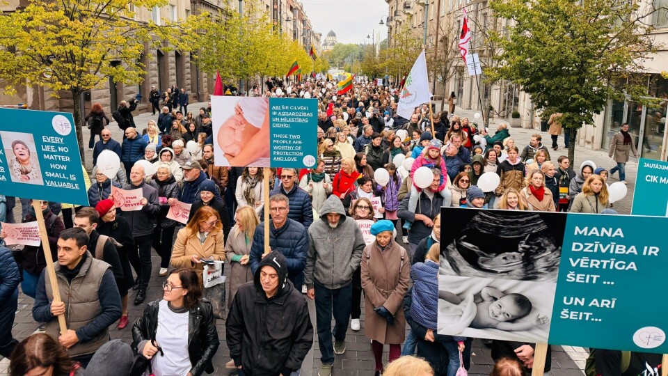Pirmais Baltijas „Gājiens par dzīvību” pulcē arī dalībniekus no Latvijas