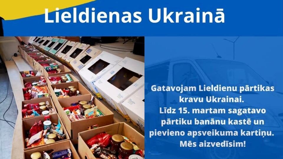 Gaujienas draudze piedalīsies iniciatīvai „Lieldienas Ukrainā”