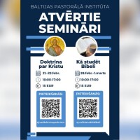 Atvērtais seminārs - doktrīna par Kristu norisināsies 21. un 22. februārī