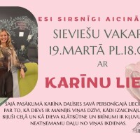 Skrīveru Baptistu draudze aicina uz sieviešu vakaru Skrīveru Baptistu draudze aicina uz sieviešu vakaru