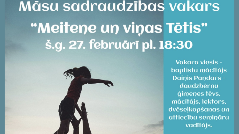 Pasākums sievietēm Rīgas Krusta baznīcā!