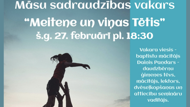 Pasākums sievietēm Rīgas Krusta baznīcā!