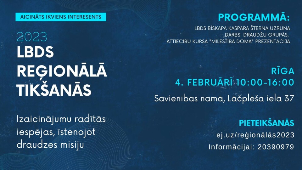 Februāra sākumā aicina uz LBDS Reģionālo tikšanos Rīgā