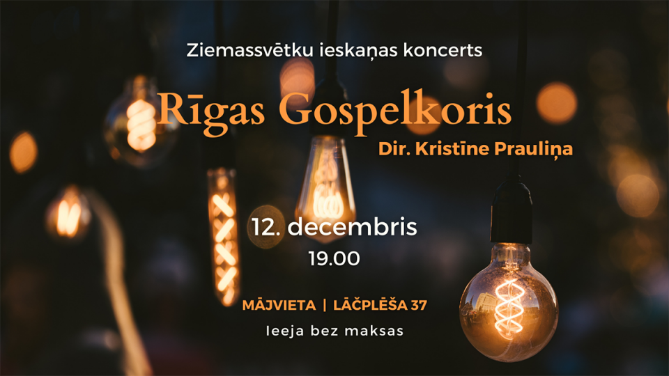 Rīgas gospelkoris aicina uz svētku koncertu draudzē “Mājvietā”