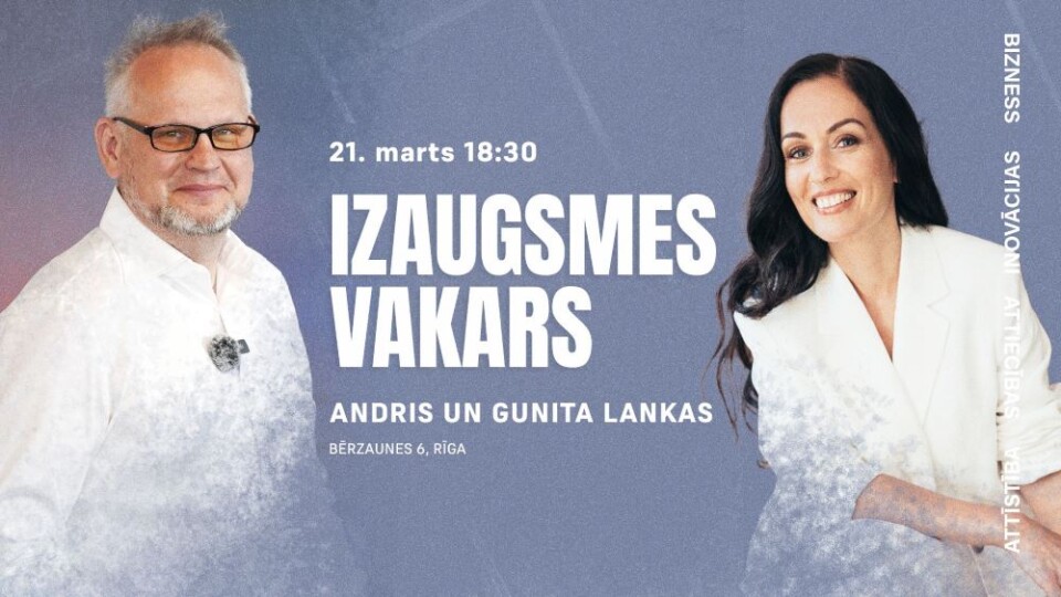 “Izaugsmes vakarā” viesosies Andris un Gunita Lankas