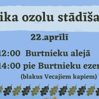 Burtnieku baznīca aicina piedalīties Glika ozolu stādīšanā