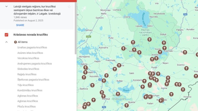 Uzņēmējs Dagdā atjauno un kartē novārtā pamestus krucifiksus