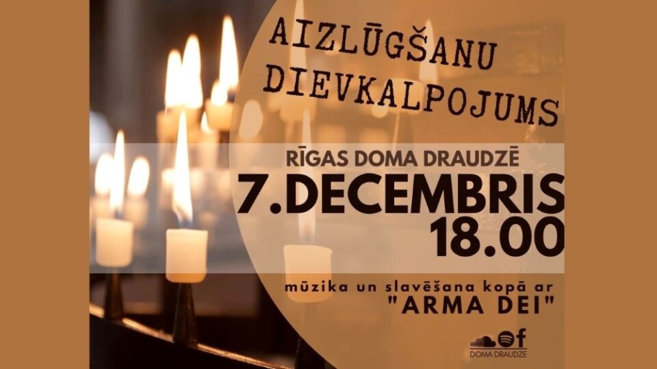 Aizlūgšanas dievkalpojums Rīgas Doma draudzē