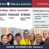 Sākusies studentu uzņemšana RHEMA Bībeles koledžā