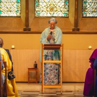 Nigērijas pirmā lēdija sludina par Dieva žēlastību Londonā Nigērijas pirmā lēdija sludina par Dieva žēlastību Londonā