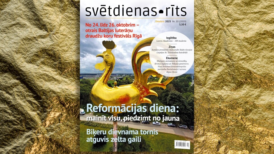Oktobrī izdots žurnāla „Svētdienas Rīts” jaunākais numurs