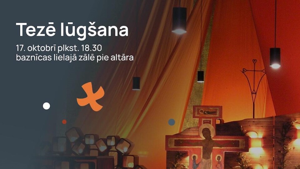 Vecajā Ģertrūdes baznīcā piektdien notiks Tezē lūgšanas vakars