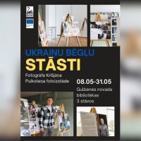 Gulbenes novada bibliotēkā apskatāma fotoizstāde “Ukraiņu bēgļu stāsti”