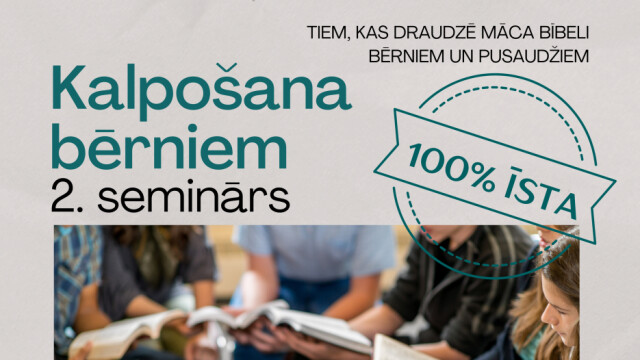 Janvārī notiks seminārs svētdienskolu skolotājiem