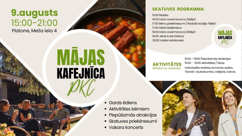 Platones kristiešu centrs piedalās “Mājas kafejnīcu dienās”