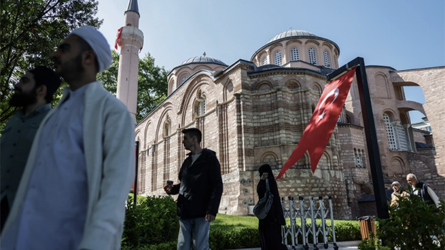 Turcija vēl vienu Bizantijas dievnamu pārvērš par mošeju