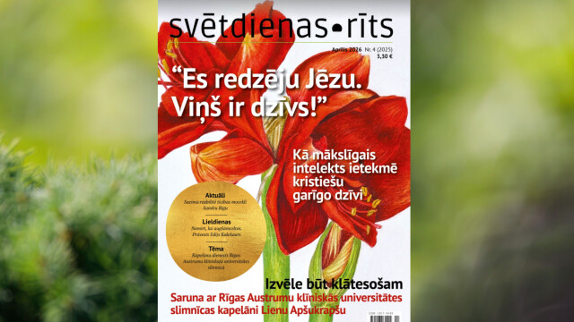 Aprīlī izdots žurnāla „Svētdienas Rīts” jaunākais numurs