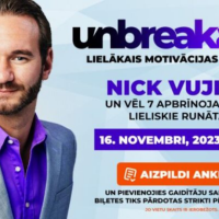 Novembrī Rīgā viesosies Niks Vujačičs