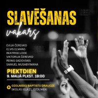 Ozolniekos notiks slavēšanas un pielūgsmes vakars