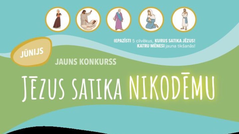 Bērnus un pusaudžus aicina piedalīties konkursā „Jēzus satika…”