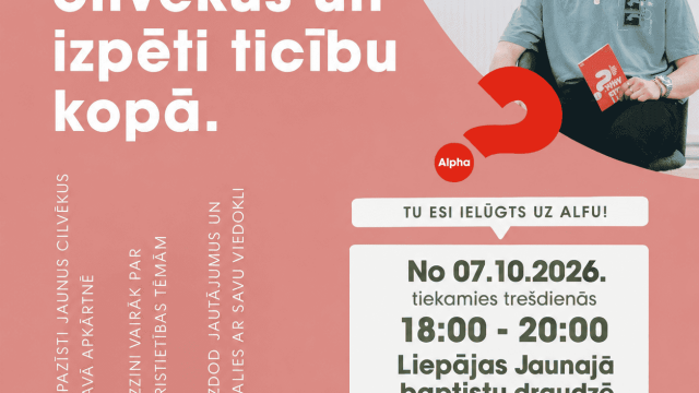 Alfa kurss Liepājas Jaunajā baptistu draudzē