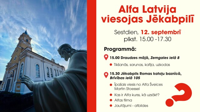 Alfa Latvija viesojas Jēkabpilī 12.septembrī